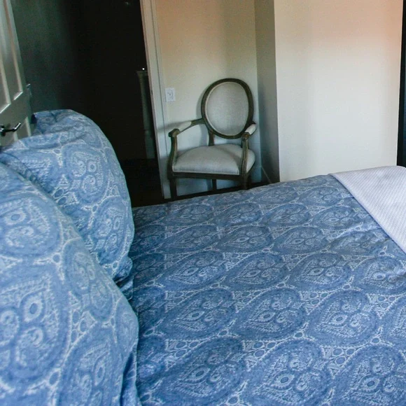 Restoration Hardware RH King Size Blue Italian Paisley duvet cover, 4 shams - Picture 4 of 11